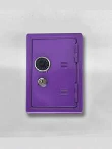 1pc All-Metal Combination Coin Bank With Detachable Coin Box + 2 Keys, Minimalist Dual-Lock Metal Coin Bank, Birthday Gift - Multicolor - View 7