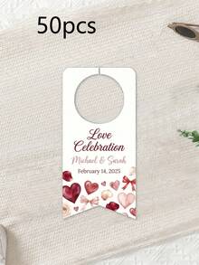 Customized Water Bottle Labels, Personalized Name And Event Date, Elegant Decoration, Suitable For Weddings, Parties, Birthdays And Christenings, Ideal Gifts For Brides, Grooms And Guests, Perfect For Receptions, Bridal Showers, Engagements, Also As Toast And Souvenir Labels - Multicolor - View 42