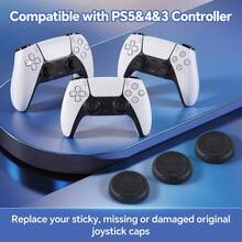 6pcs Replacement Thumbstick Caps TPE Joystick Covers, Game Controller Analog Stick Grips, Protective Thumb Caps Accessories - View 3