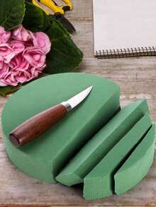 1/3/6pcs Assorted Sizes Floral Foam Blocks, Fresh And Artificial Flower Foam Bricks, Green Dry And Wet Use Floral Foam, Suitable For Fresh And Artificial Flower DIY Crafts, Wedding Decor, Gardening Projects, Table Centerpiece Decoration - A - View 4