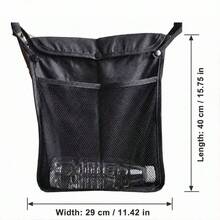1pc Universal Double-Layer Stroller Hanging Storage Bag, Large Capacity Mesh Storage Bag, Suitable For Umbrella, Baby Bottle And Stroller Accessories - Multicolor - View 7