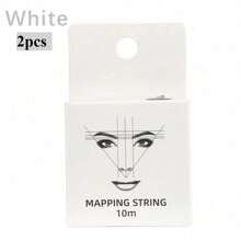 2pcs 10m Microblading Pre-Inked Mapping Thread, Semi-Permanent Eyebrow Positioning Measurement Line, Eyebrow Dyeing Line Positioning Makeup Tool - Multicolor - View 14