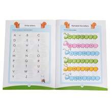 Lachilly Fun Basic Letters & Math Workbook, Vocabulary Practice, Counting & Arithmetic Exercises, Teacher Resources, Classroom Learning Materials Educational Toy - YY050-1 Alphabet Practice Workbook - View 6