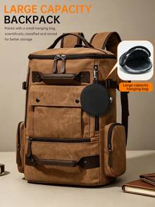 Myco Men's Outdoor Oxford Cloth Multi-Function Training Equipment Camping Backpack, Large Capacity Sports Backpack, Travel Hiking Backpack - Multicolor - View 3