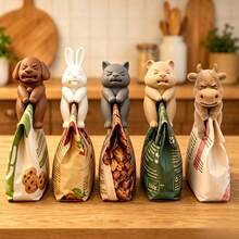3D Animal Farm Leg-Hugging Food Bag Clips, Moisture-Proof Sealing Clips, Multi-Functional Refrigerator Decorative Magnets, Reusable Fresh-Keeping Clips, Home Kitchen Fresh-Keeping Tools, Daily Kitchen Supplies And Cute Small Gifts (Random Style) - View 4