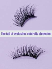 10 Pairs Large Capacity Soft Thin Stem Comfortable Non-Pressing Eye Eyelashes, Layered 3D Design For Daily Atmospheric Look - View 5