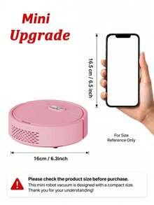Mini Robot Vacuum Cleaner, Automatic Sweeping And Vacuuming Cleaning Machine, USB Rechargeable Floor Cleaning Robot, Suitable For Wooden Floors, Hard Floors And Daily Cleaning, Ideal For Pet Hair And Home Dust Cleaning - B - View 13