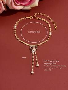 Fashionable Exquisite Shiny Tassel Anklet, Beach Party Seaside Vacation Vibe Ankle Accessory - Multicolor - View 9