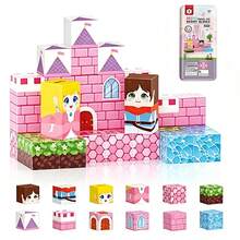 Castillo de bloques de construcción magnéticos, 38 piezas, un juguete de construcción adecuado para niñas. - Multicolor - Ver 6