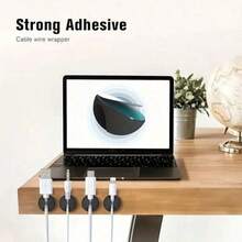 10pcs Silicone Cable Clips, Desktop Data Cable Organizer, Home Cable Management Clips, Office And Car Charging Cable Organizer - Easy Adhesive Design, Desktop Charger Cable Tangle Organizer, Cable Storage Holder - Silicone Cable Clip - View 10