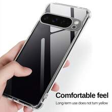 Thickened Airbag Transparent Anti-Drop Phone Case, Full Lens Coverage High Transparency Soft Shell Protective Cover, Minimalist Versatile Style Suitable For 11, Pixel 11 Pro, Pixel 11 Pro XL, Pixel 11 Pro Fold (Pixel 9 10 11 Series Combination, Practical And Highly Attractive Gift Item - Clear - View 4