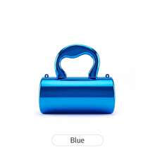 MIYIN Fashion Mirror Metallic Cylinder Hard Shell Clutch, Creative Heart‑Shaped Handle Design, With Chain Strap Crossbody Evening Bag For Wedding Banquet - Multicolor - View 16