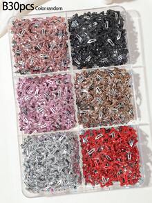 60/30/5 cái kẹp tóc mái nhiều màu đính sequin BB cho bé gái, phụ kiện tóc gồm dây buộc tóc co giãn cao bền không gây hư tóc, băng đô tóc, dây chun nhỏ ngọt ngào đa năng dùng hàng ngày - Nhiều màu - Xem 8