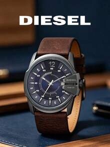 Diesel Men Chronograph Quartz Watch DZ1618, Large Gunmetal Housing Deep‑Blue Dial With Date, Stylish Practical Timepiece For Gentlemen Gift - Black - View 7