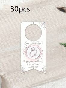 Customized Water Bottle Labels, Personalized Name And Event Date, Elegant Decoration, Suitable For Weddings, Parties, Birthdays And Christenings, Ideal Gifts For Brides, Grooms And Guests, Perfect For Receptions, Bridal Showers, Engagements, Also As Toast And Souvenir Labels - Multicolor - View 22