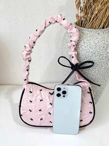 1PCK Casual Minimalist Shoulder Bag, Zipper Design, Suitable For Daily Outings, Shopping, Photography, Can Easily Accommodate Daily Essentials, Versatile Item, Applicable To Various Styles And Occasions - Multicolor - View 8