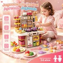 Pink Kitchen Toy Set With Storage, Suitable For Parents And Children, Kitchen Sink Toy. - Multicolor - View 3