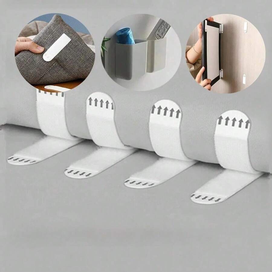 Heavy-Duty Picture Hanging Strips Adhesive Hooks For Drywall No-Drill Removable Polyamide Frame For Home And Office Decor