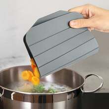 1pc Silicone Heat Resistant Mat, Non-Slip Anti-Scald Pot Pad, Kitchen Countertop Organizer, Home Cooking Placemat, Thickened High Temperature Resistant Easy To Clean Multi-Color Options, Christmas Housewarming Thanksgiving Gift - Multicolor - View 5