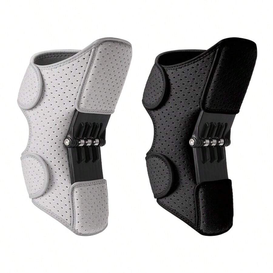 Elderly Knee Stabilizer, Stair Climbing Assistive Device, Outdoor Hiking Aid, Suitable For Elderly Daily Activities, Knee Joint Support Device, Hiking Protection, Sports Elderly Support, Fitness Walking, Climbing, Patella Knee Guard, 1pc Adjustable Knee Compression Sleeve With Spring Support - Breathable, Suitable For Knee Stabilizer, Buckle Closure, Hand Washable - Hiking Knee Pads - View 1
