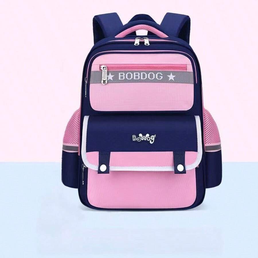 1pc Women's Fashion Backpack, Large Capacity Double Shoulder Bag, Multi-Compartment Pockets, Adjustable Shoulder Straps, College Style Backpack, Suitable For Daily Use, Holiday Gift. - Multicolor - View 1