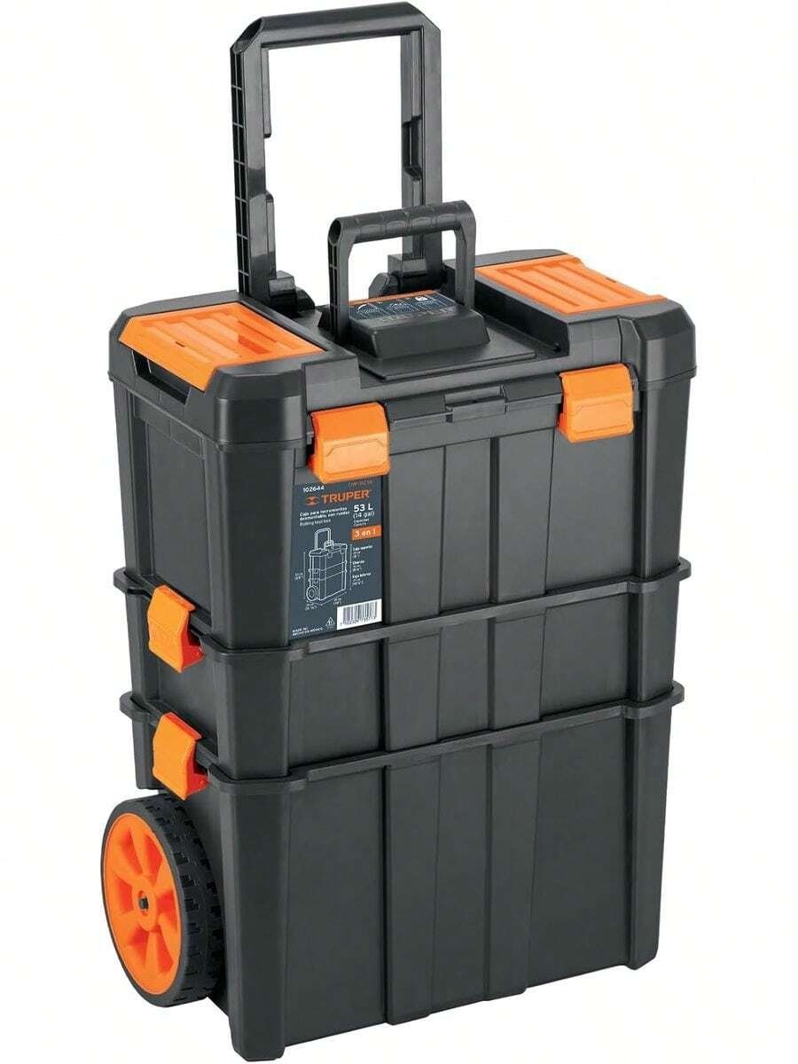Caja Para Herramientas 19X25 3 En 1 Desmontable Con Ruedas Grandes De Uso Rudo - Caja - Ver 1