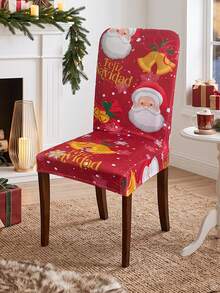 Christmas Chair Covers Stretch Dining Chair Slipcovers Washable Removable Chair Protector Holiday Home Decor - Multicolor - View 13