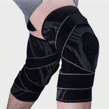 Unisex, 1pc Knee Support With Strap, Relieve Knee Pain, Knee Compression Sleeve, Provide Knee Support For Work, Running, Weightlifting, Fitness, Suitable For Outdoor, Sports, Travel, Home, Office, School And Other Occasions - Multicolor - View 2