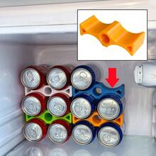 3D Printed Refrigerator Beverage Can & Beer Bottle Storage Rack - Multicolor - View 4