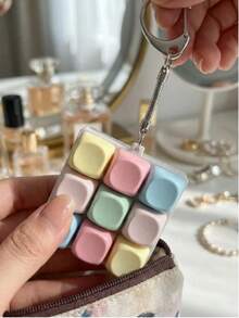 1pc Creative 4-Key Keyboard Keychain, Colorful Crisp Button Desktop Toy, Stress Relief Toy Keychain, Helps Relieve Stress And Anxiety, Suitable As Backpack Pendant And Keychain Accessory. Unique Birthday, Holiday And Christmas Gift. - Multicolor - View 10