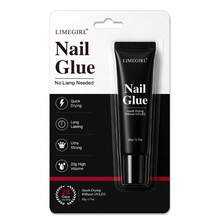 LIMEGIRL 1PC/2PCS 20g Nail Glue For Press-On Nails, Quick-Dry Nail Adhesive, No UV/LED Lamp Required, Easy Application - 2-piece Nail Glue Set - View 1
