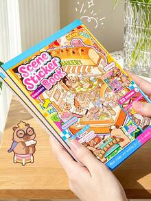 Buku Stiker Capybara Baru, 20 Stiker Kecil Tanpa Potong dengan Berbagai Adegan, Bahan Stiker Dekoratif Kreatif dan Edukatif - Rectangle - View 2