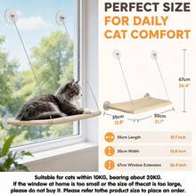 Cat Hammock Hanging Cat Bed Cat Nest Kitten Climbing Frame Sun Window Seat Bed Weight Capacity 15kg - one-size - View 2