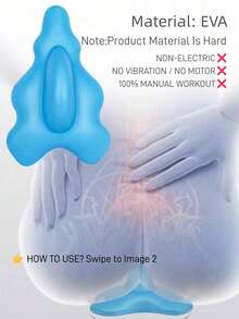 1PC Kegel Exerciser PC Muscle Massager Pelvic Floor Muscle Trainer For Men And Women Home Fitness Equipment (Non-Electric) - Multicolor - View 3