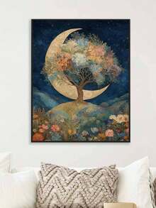 DIY Moonlit Floral Tree Mosaic (Frameless 8x12 / 16x20 Inches) Paint By Numbers Kit(Acrylic) Arts & Crafts For Adult Beginners, Home Wall Decor, And Unique Holiday Gifts For Personalized Relaxation - Sets - View 5