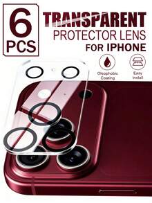 Gorilla Hero 6pcs Full Coverage Lens Protector Film, High Definition Full Coverage Design, Effectively Protects Lens, Fits Every Lens Area Of The Device. Ultra Clear Light Transmission Imaging, Restores Real Color Details. High Hardness Material, Resists Daily Sharp Object Contact, Effectively Reduces Scratch Formation, Handles Impact From Accidental Drops, Reduces Lens Damage. Compatible With IPhone UItra/18promax/18pro/18/17e/17 Pro Max/17 Pro/17Air/17/16 Pro Max/16 Pro/16 Plus/16/15 Pro Max/15/14/13/12 And Other Models. - Clear - View 22