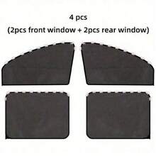 4pcs/2pcs Foldable Car Sunshade, Includes Front And Rear Windows, Magnetic Attachment, Effectively Blocks Sunlight And Reduces Glare, Suitable As Gift For Friends, Graduation Gift, Back To School Gift, Christmas Decoration, Valentine's Day Gift, Gift For Parents, Halloween, Thanksgiving, Personalized Gift, Birthday Gift, New Year Gift - A - View 11