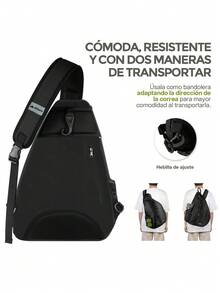 Hikeo Extra Large Padel Sports Backpack For 2 Rackets, Premium Waterproof Bag With Multiple Compartments For , Clothing, Balls, And Accessories - Black - View 8