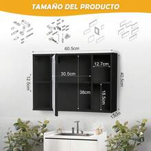 Bathroom Mirrors - Black - View 5