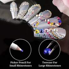 3 Boxes AB And Clear Mixed Color Flat Round Rhinestones, Multi-Size Glass Crystal Beads For DIY Nail Art - SB66-36 Grille - View 4