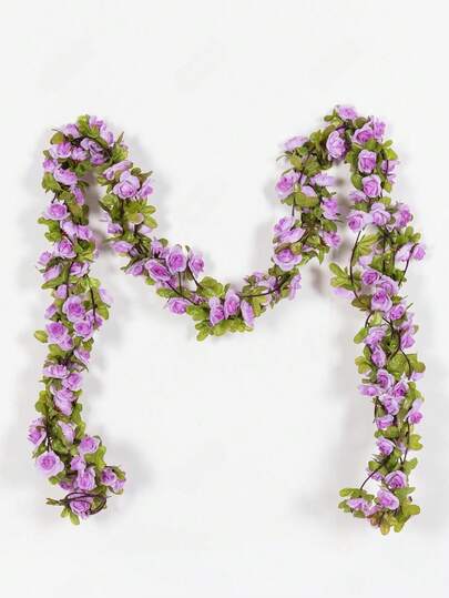 1/4件裝人造玫瑰藤蔓 情人節禮物 家居裝飾 花藤桌面花瓶裝飾 餐廳臥室裝飾材料 婚禮場地佈置 戶外花園花藝材料 桌上裝飾 中心裝飾 人造花 塑膠花