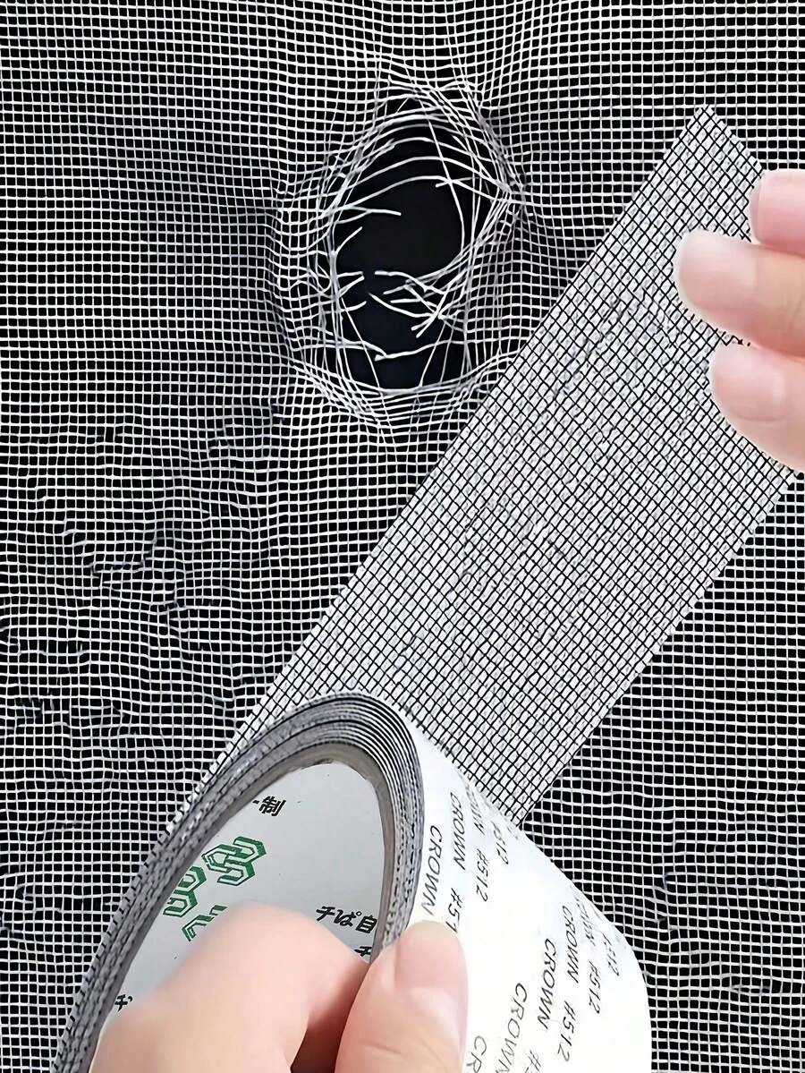 Roll Self-Adhesive Mesh Window Repair Tape Screen Repair Tape Self Adhesive Mesh Patch Suitable For Kitchen Dorm/Curtain Home Window Repair Camping Curtains Outdoor Bedroom Bathroom Kitchen Home Essentials Accessories
