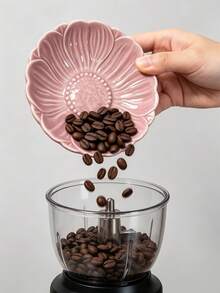 2pcs Ceramic Petal Coffee Bean Weighing Tray And Coffee Bean Spray Bottle, Coffee Bean Weighing Tray, Porcelain Tea Set Dispenser, Coffee Gift, Tea And Coffee Bean Container, Tea Accessories, Measuring Container Suitable For Coffee Or Tea Supplies - Multicolor - View 2