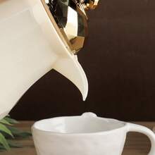1 件 1L 粉色玻璃真空保温瓶，塑料外壳，家居装饰，咖啡/茶保温瓶 - 米色 - 查看 4