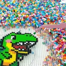 9400pcs 2.6mm Plastic Perler Beads Random Mixed Colors (Includes 1 Pack Of Beads) Suitable For DIY Handmade Iron-On Bead Art Projects, Keychain Decoration, Suitable For Beginners And Craft Enthusiasts - Multicolor - View 6