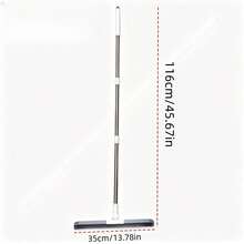 Multi-Functional Magic Floor Broom, Comb Brush, Durable Plastic Handle, Floor Scraper Broom, Pet Hair Remover, Scraper, Bathroom, Kitchen And Living Room Floor Cleaner, Cleaning Tool, Halloween Gift - 30cm Rotating Scraper Head - View 9