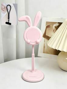 Cute Cartoon Rabbit Shaped Phone Stand, Tilted Ear Design, Adjustable Height, Suitable For Desktop Use, Ideal For Live Streaming, E-Commerce And Daily Viewing - Multicolor - View 12