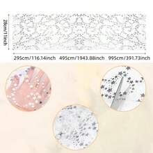 1pc Gold, Silver, Rose Gold Small Star Table Runner, 3 Sizes Available, Easy To Clean Hand Wash Only, Suitable For Party, Wedding, Banquet, Anniversary, Hotel, Restaurant, Christmas Party - View 4