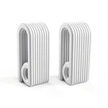1pc Wall-Mounted Press Lock Towel Rack, Suitable For Bathroom, Kitchen And Entryway. Can Hang Towels, Coats, Bags, Clothes, Etc., With Anti-Slip Thickened Striped Design. - Multicolor - View 8