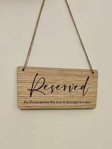 Small Personalized Wooden Sign, Customized Wooden Sign, Customized Wooden Hanging Sign, Door Hanging Sign, Personalized Room Sign - Multicolor - View 3